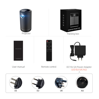 4K репроекторы DLP радиотелеграфа СИД репроектора андроида 9 мини с HIFI режимом диктора